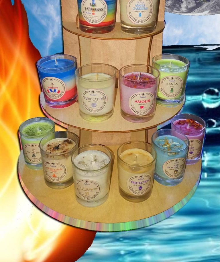 Bougie spirituelle et énergétique — Les Flamailes Bougie spirituelle et énergétique Les Flamailes — méditation et rituel